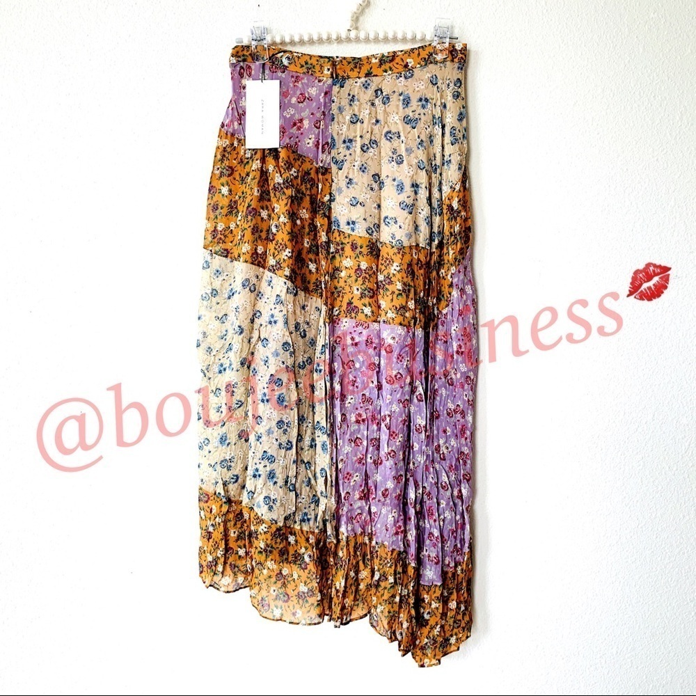 ZARA Floral Print Skirt - Picture 6 of 8
